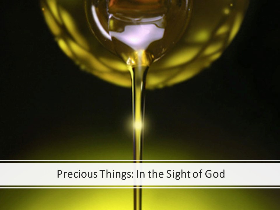 Precious Things: In the Sight of God